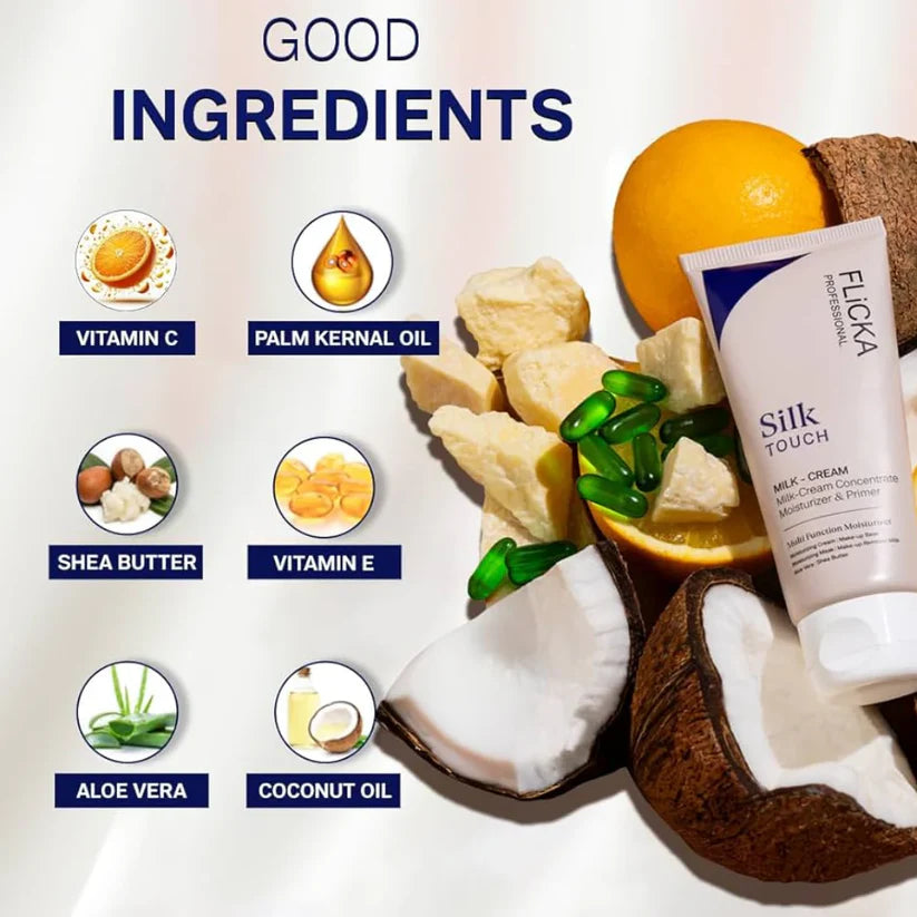 Flicka Silk Touch l Moisturiser + Primer + Sunscreen